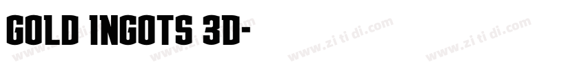Gold Ingots 3D字体转换